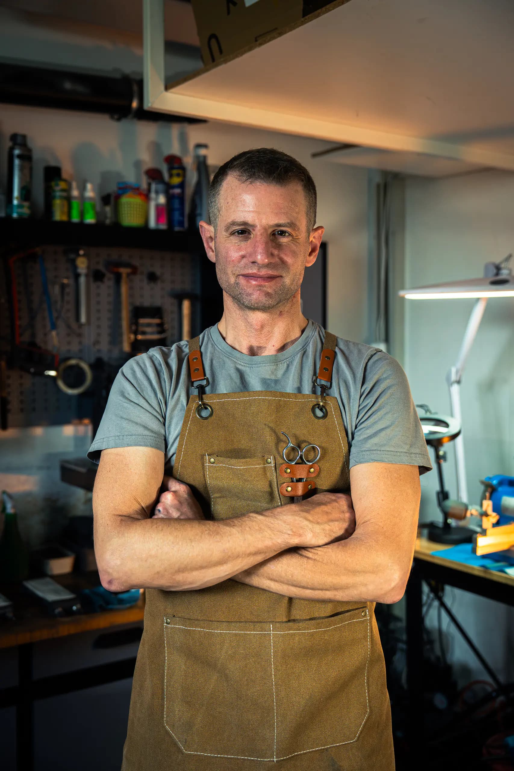 Portrait de Fabrice, artisan affûteur